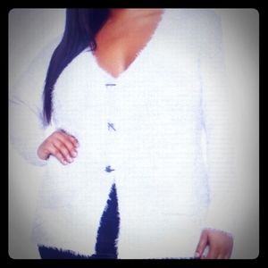 Cute fuzzy cardigan